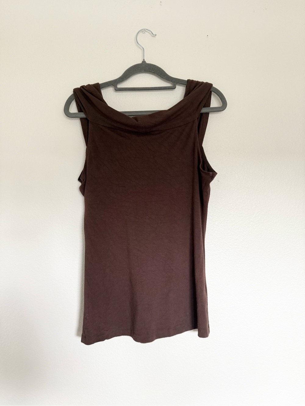 Brown Bcbgmaxazria cowl neck top size M - Picture 6 of 6